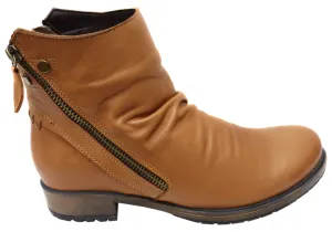 Orizonte Castle Damen Europäische Bequeme Leder Knöchelstiefel Orizonte Schuhe