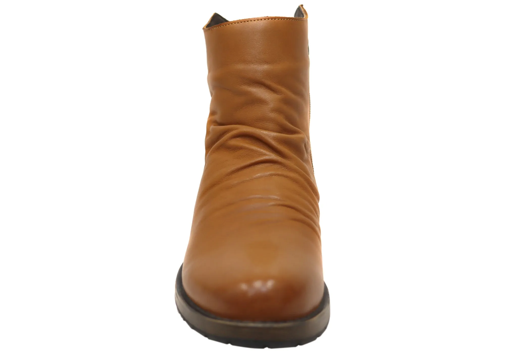 Orizonte Castle Damen Europäische Bequeme Leder Knöchelstiefel Orizonte Schuhe