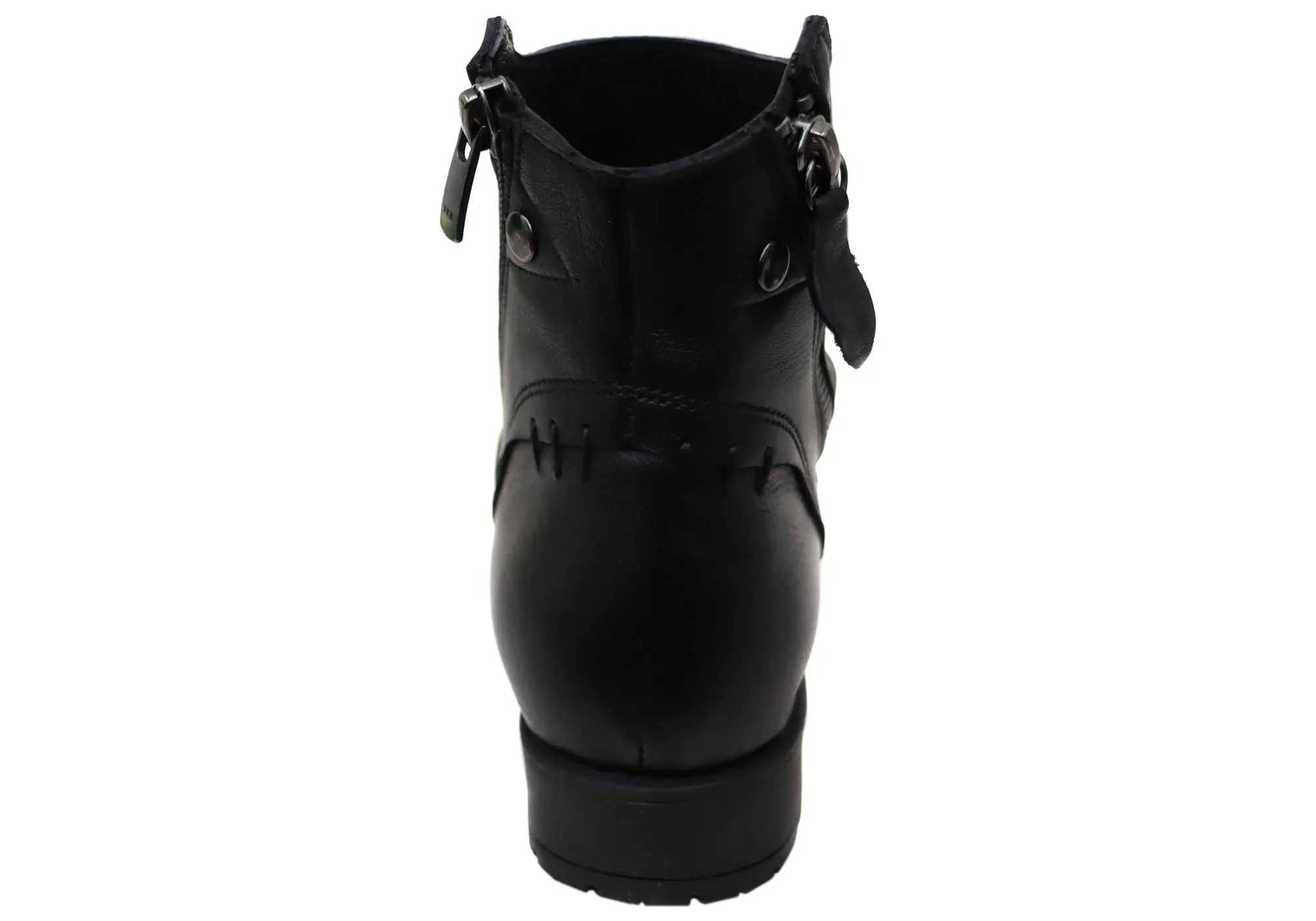 Orizonte Castle Damen Europäische Bequeme Leder Knöchelstiefel Orizonte Schuhe