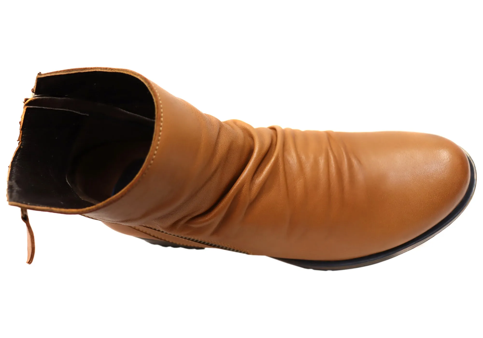 Orizonte Castle Damen Europäische Bequeme Leder Knöchelstiefel Orizonte Schuhe