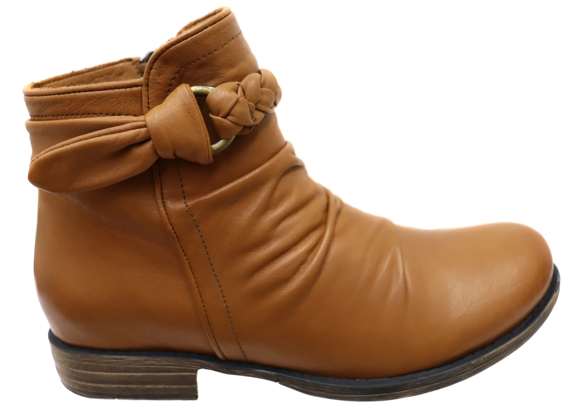 Orizonte Devo Damen Europäische Bequeme Leder Knöchelstiefel Orizonte Schuhe