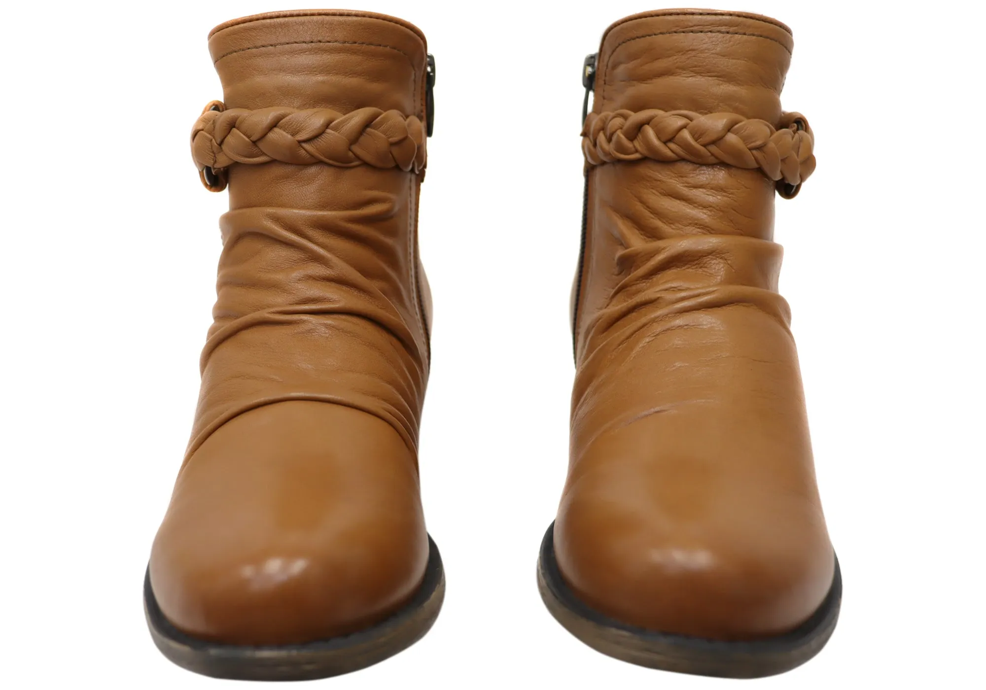 Orizonte Devo Damen Europäische Bequeme Leder Knöchelstiefel Orizonte Schuhe
