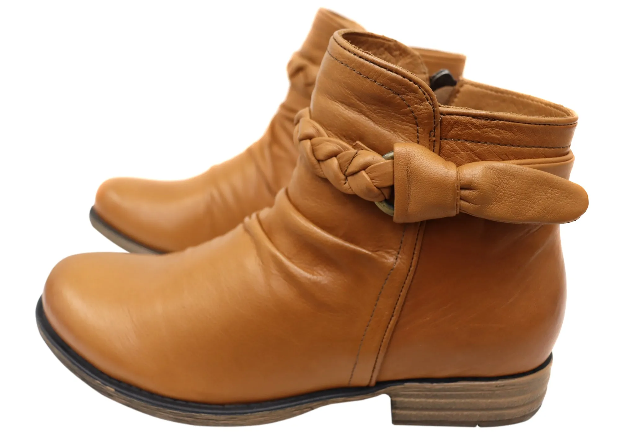 Orizonte Devo Damen Europäische Bequeme Leder Knöchelstiefel Orizonte Schuhe