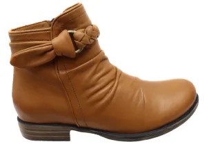 Orizonte Devo Damen Europäische Bequeme Leder Knöchelstiefel Orizonte Schuhe