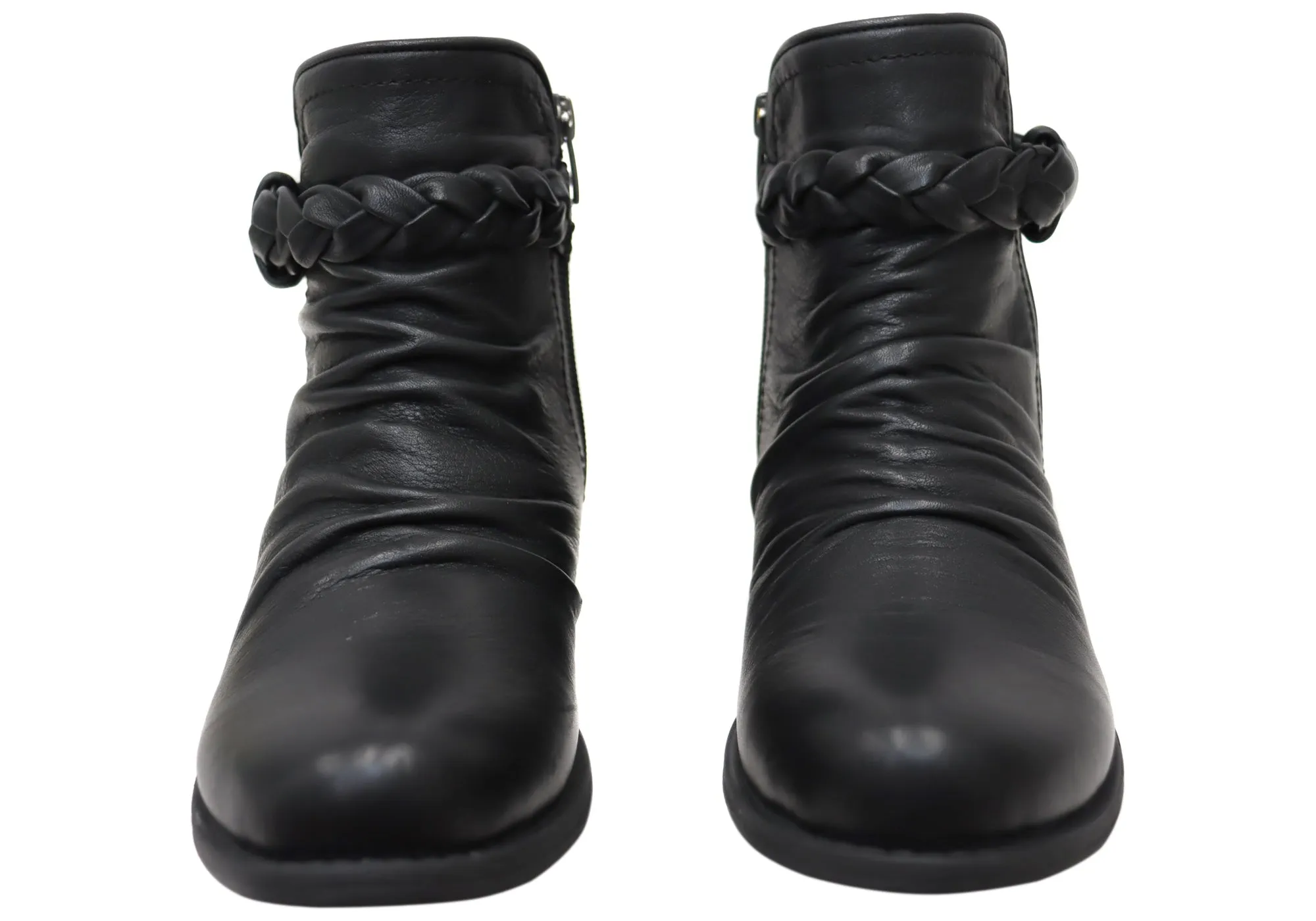 Orizonte Devo Damen Europäische Bequeme Leder Knöchelstiefel Orizonte Schuhe