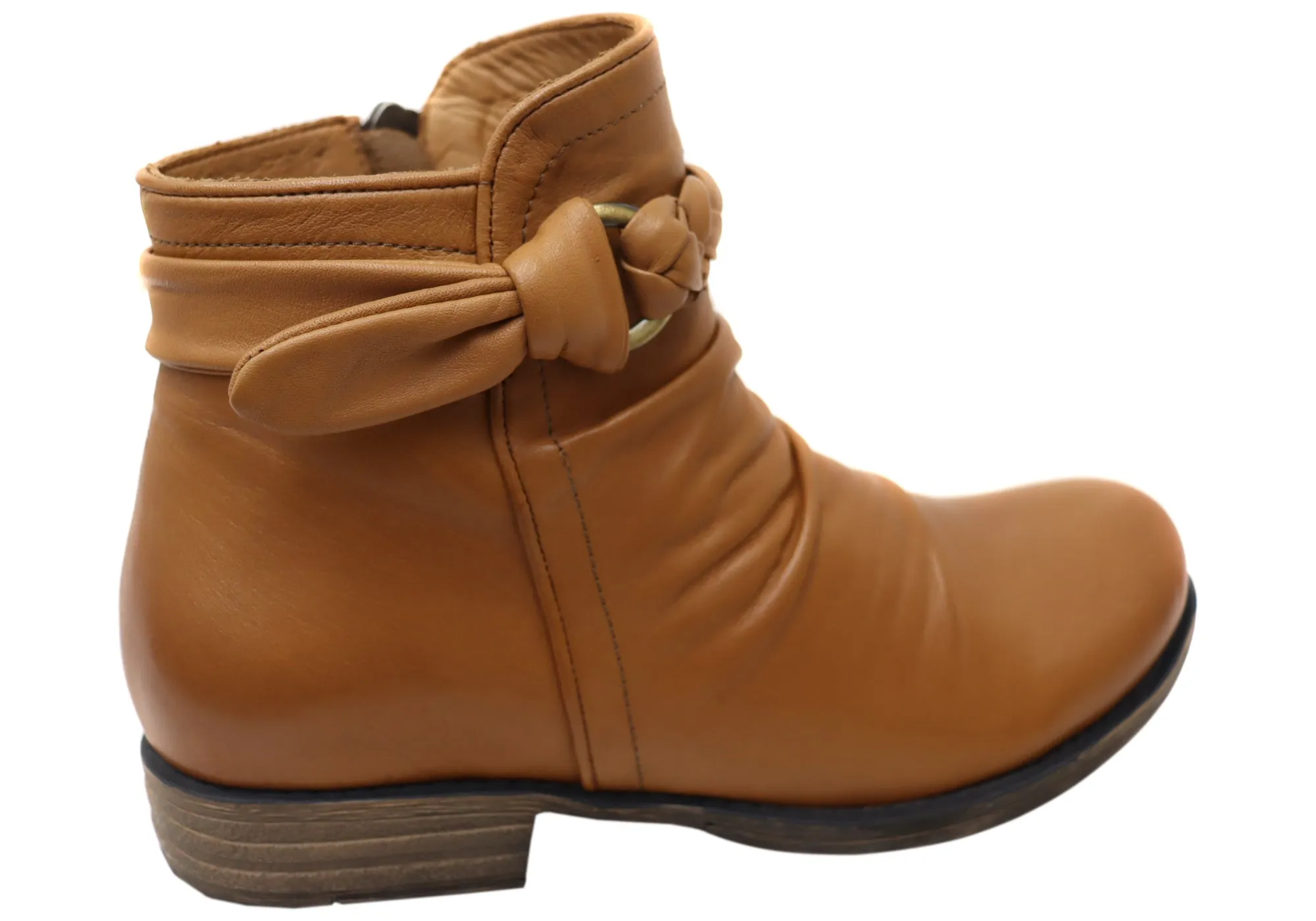 Orizonte Devo Damen Europäische Bequeme Leder Knöchelstiefel Orizonte Schuhe