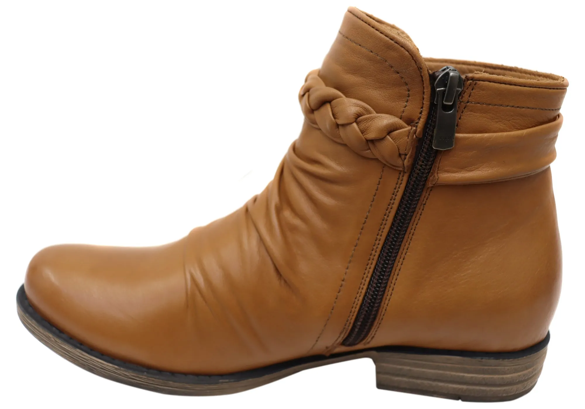 Orizonte Devo Damen Europäische Bequeme Leder Knöchelstiefel Orizonte Schuhe