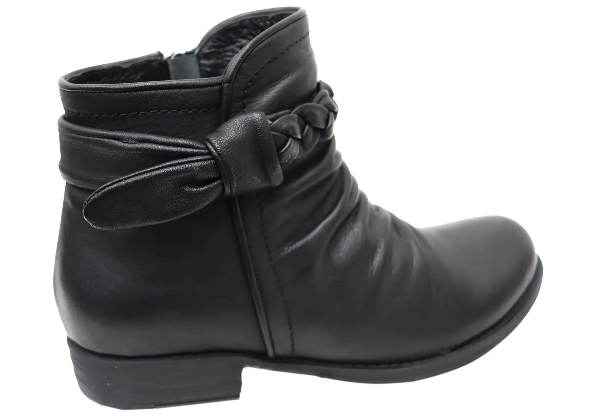 Orizonte Devo Damen Europäische Bequeme Leder Knöchelstiefel Orizonte Schuhe