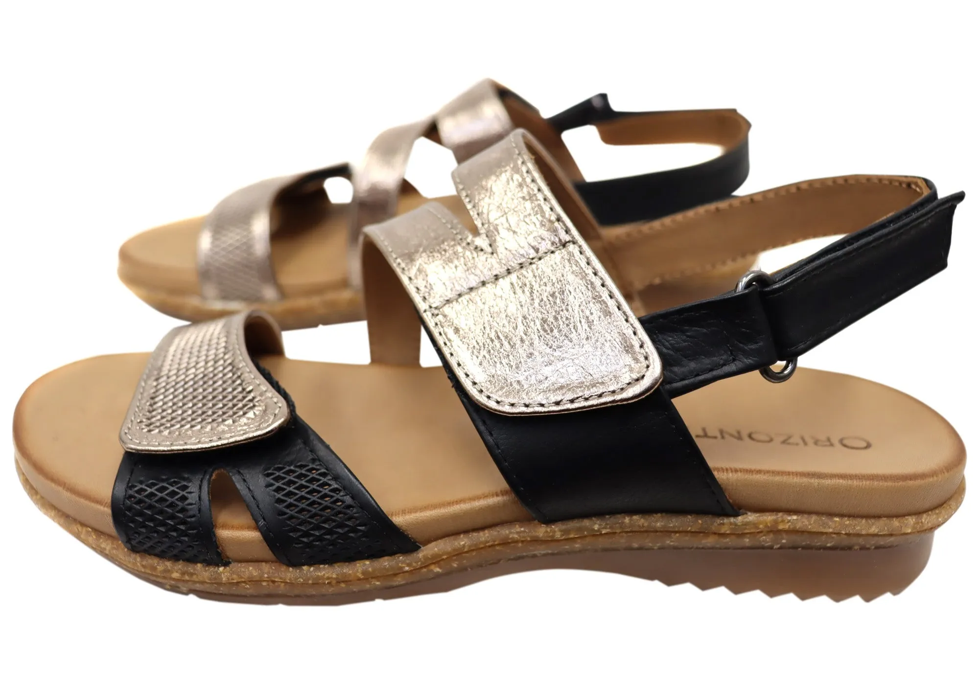 Orizonte Fawkner Damen Bequeme Europäische Ledersandalen Orizonte Schuhe