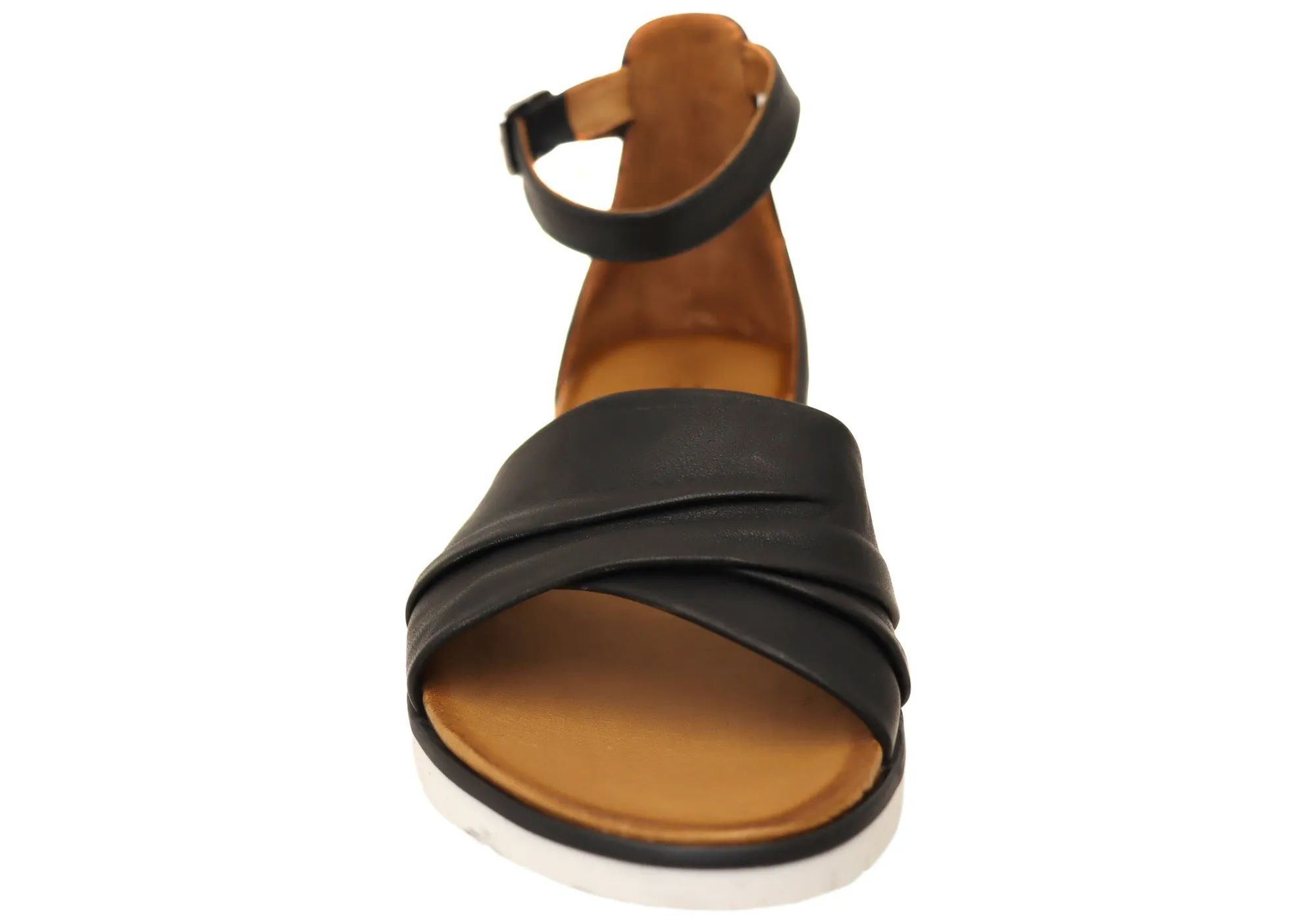 Orizonte Kasper Damen Bequeme Europäische Ledersandalen Orizonte Schuhe