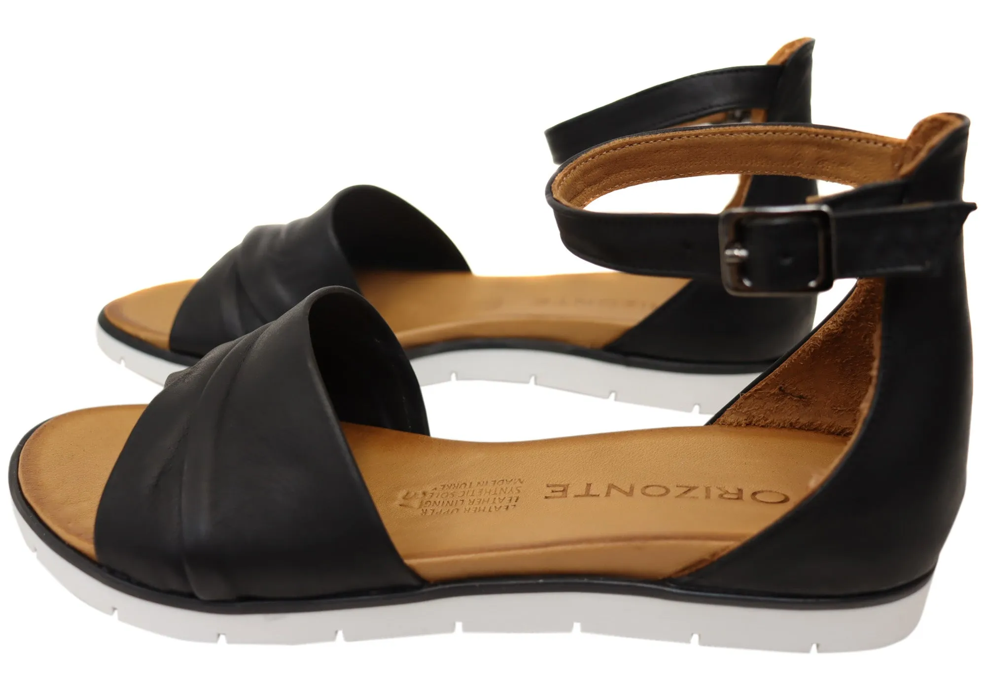 Orizonte Kasper Damen Bequeme Europäische Ledersandalen Orizonte Schuhe