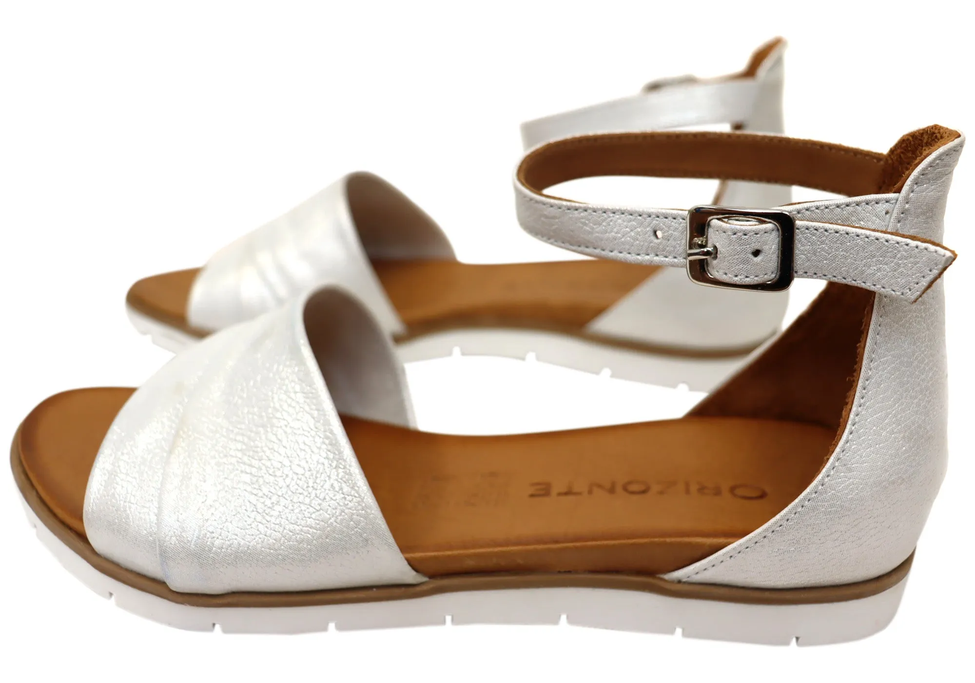 Orizonte Kasper Damen Bequeme Europäische Ledersandalen Orizonte Schuhe