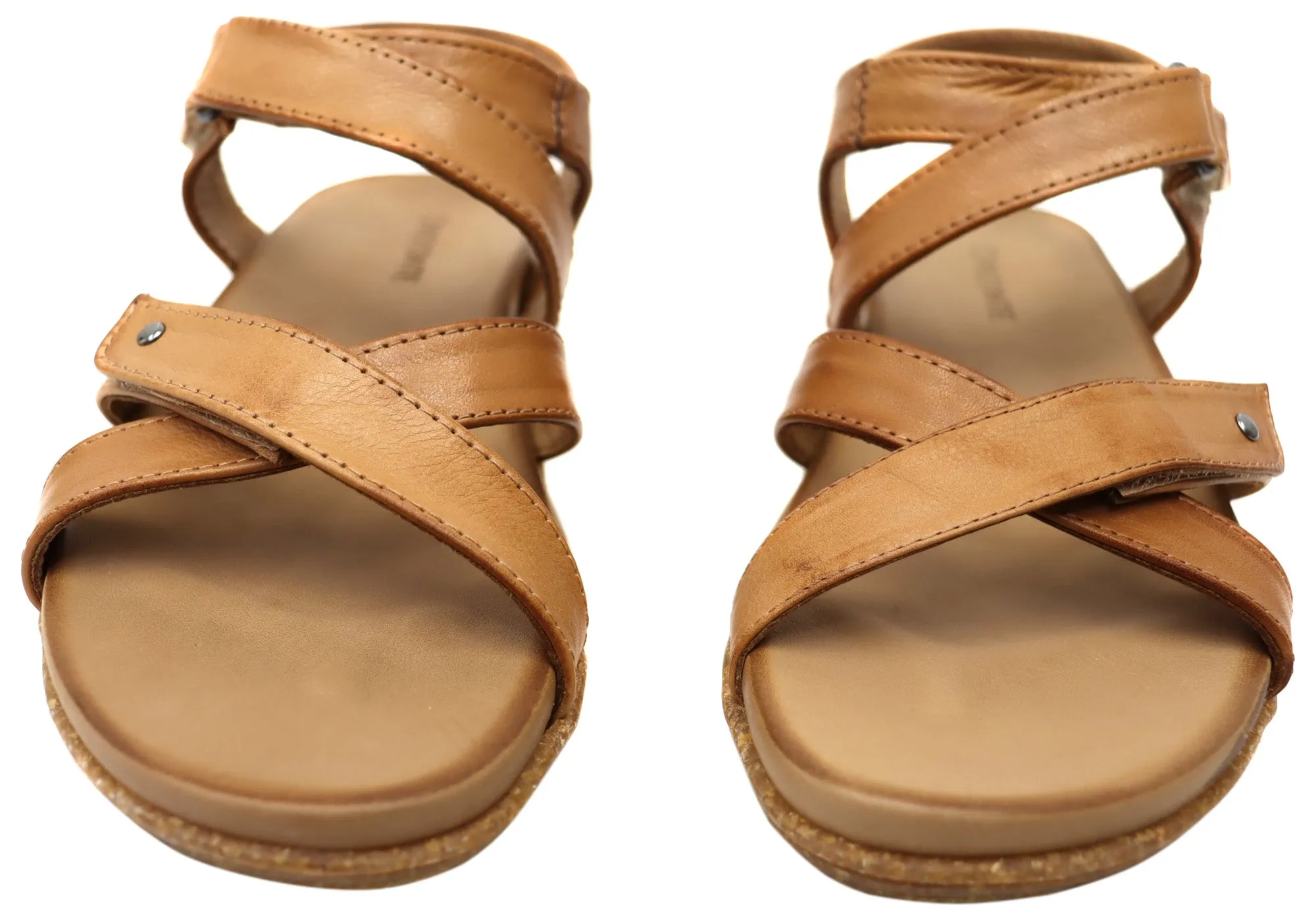 Orizonte Orbost Damen Bequeme Europäische Ledersandalen Orizonte Schuhe