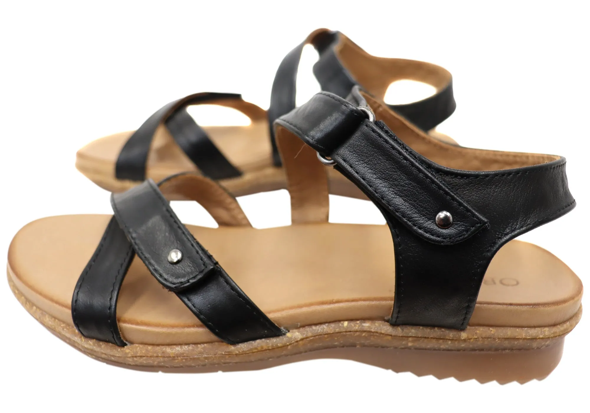 Orizonte Orbost Damen Bequeme Europäische Ledersandalen Orizonte Schuhe