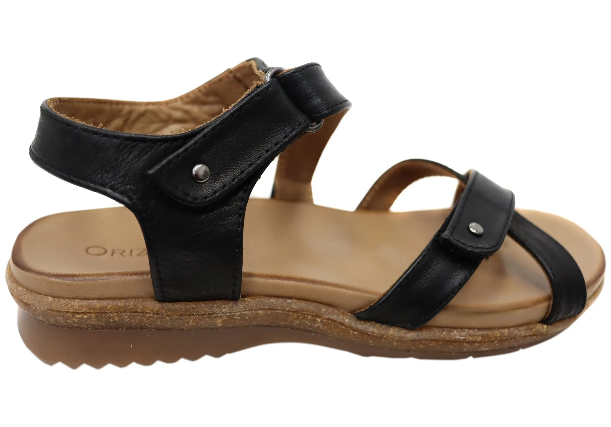 Orizonte Orbost Damen Bequeme Europäische Ledersandalen Orizonte Schuhe
