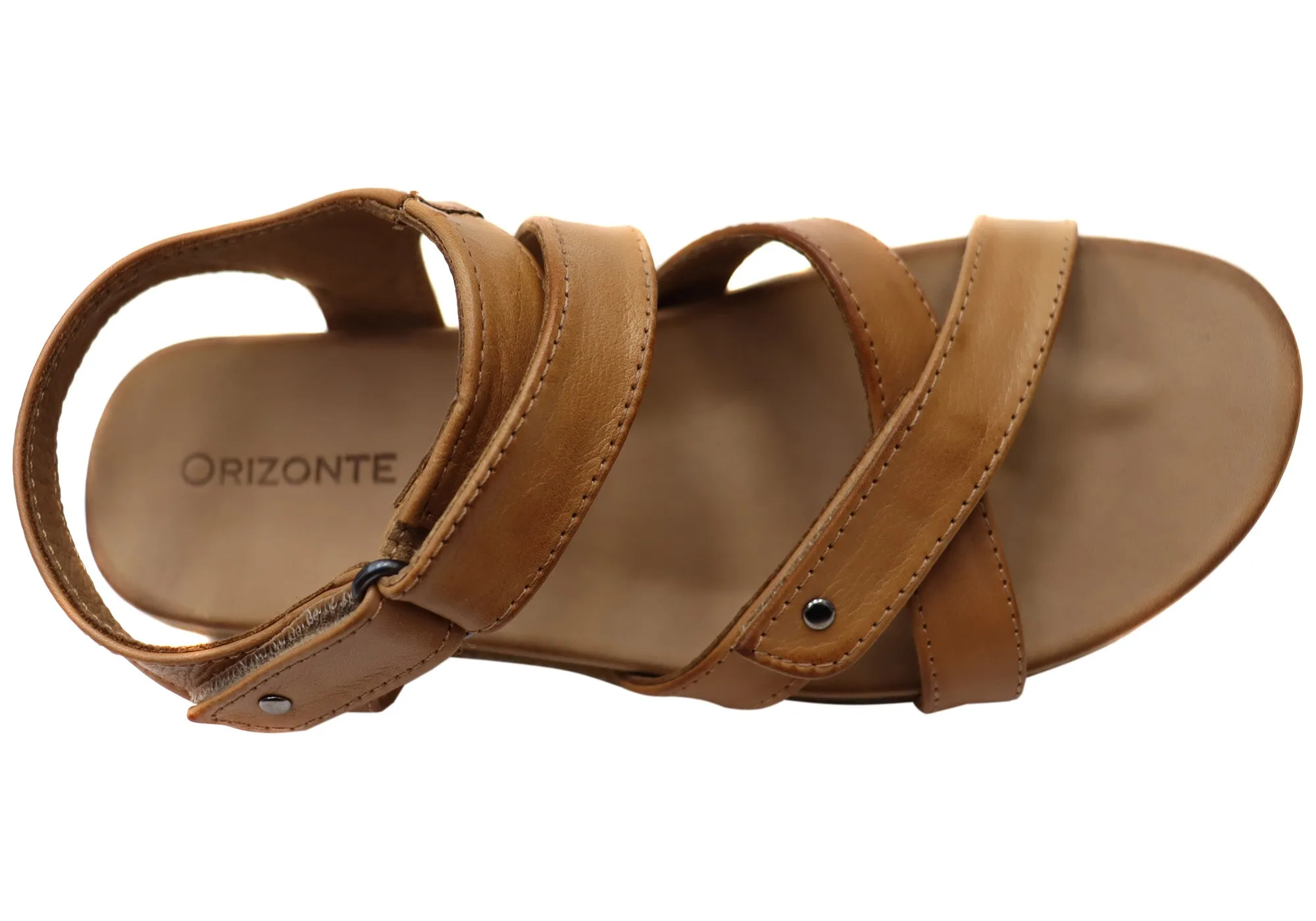 Orizonte Orbost Damen Bequeme Europäische Ledersandalen Orizonte Schuhe