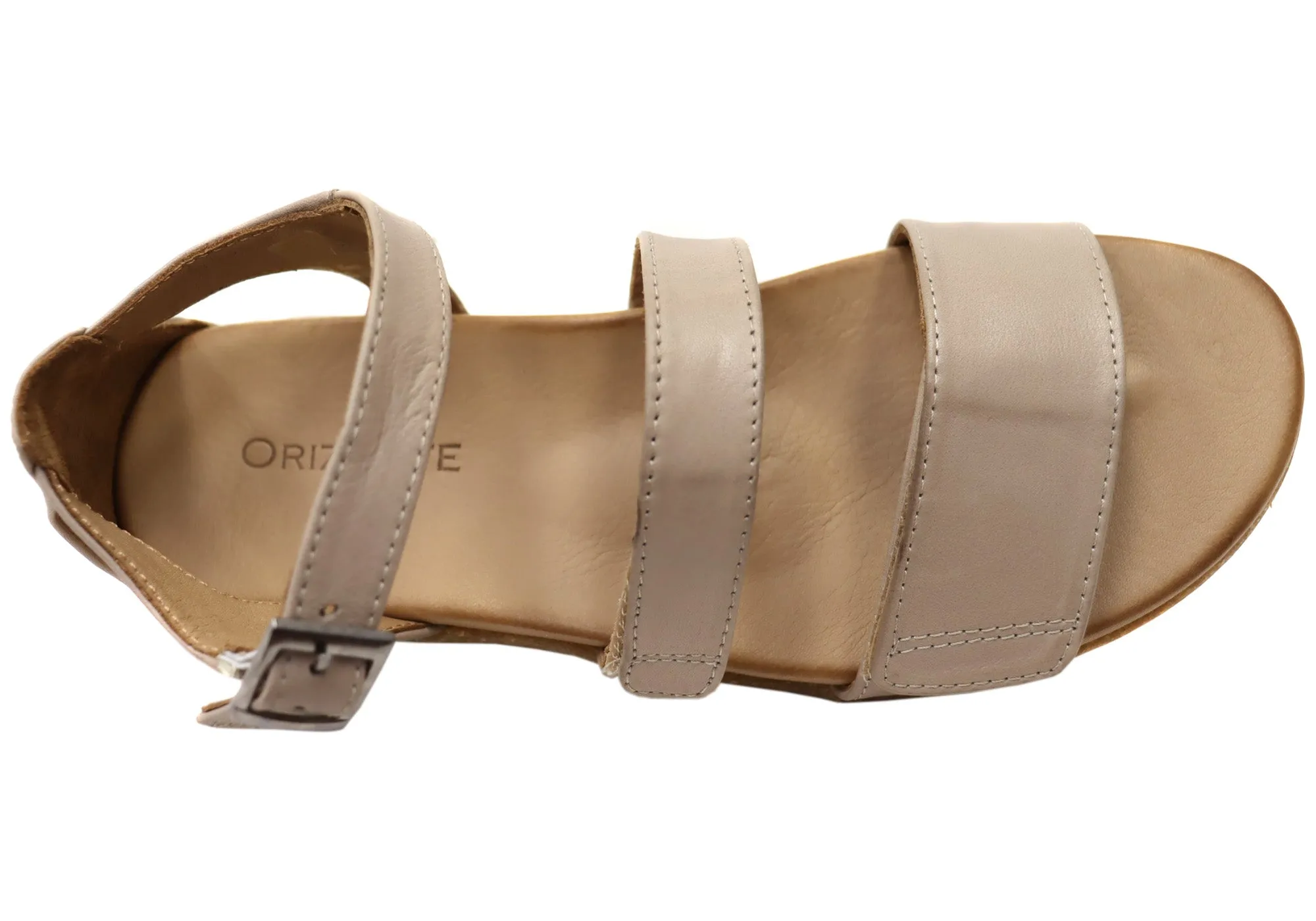 Orizonte Roggen Damen Bequeme Europäische Ledersandalen Orizonte Schuhe