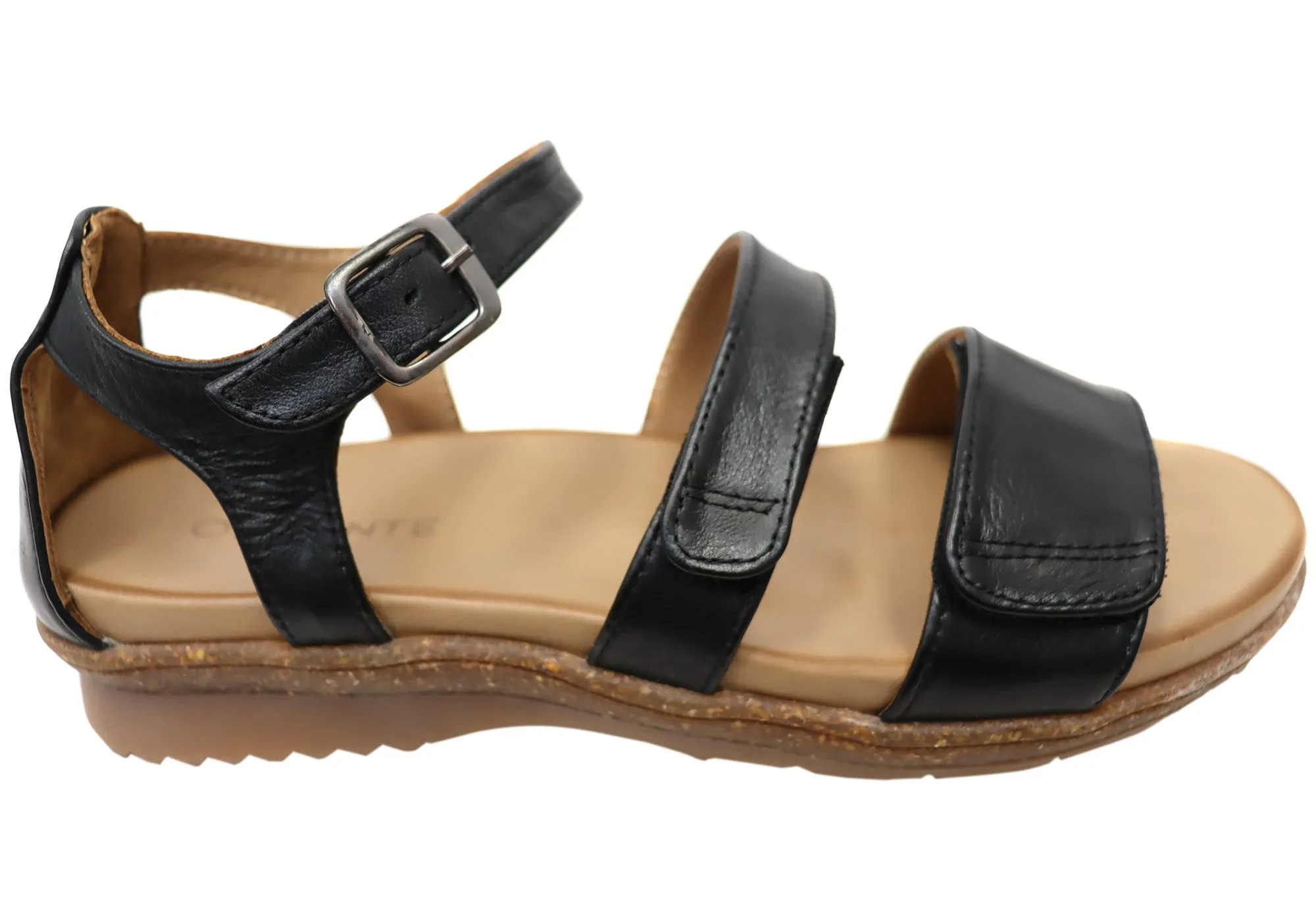 Orizonte Roggen Damen Bequeme Europäische Ledersandalen Orizonte Schuhe