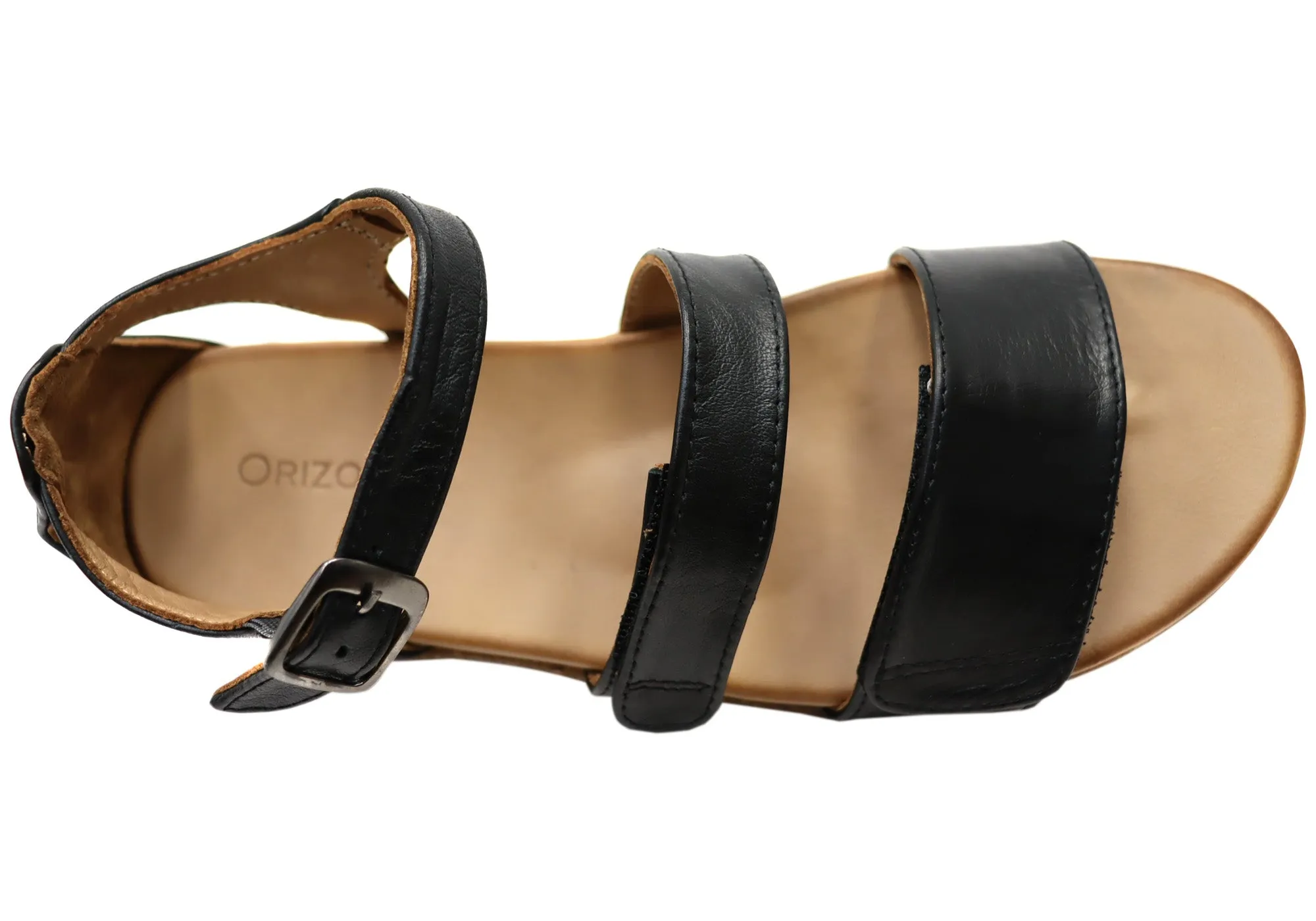 Orizonte Roggen Damen Bequeme Europäische Ledersandalen Orizonte Schuhe