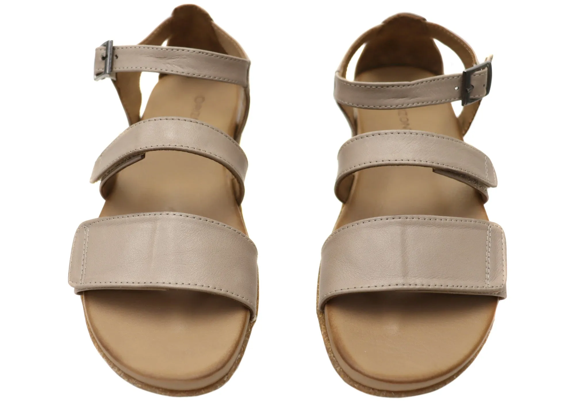 Orizonte Roggen Damen Bequeme Europäische Ledersandalen Orizonte Schuhe