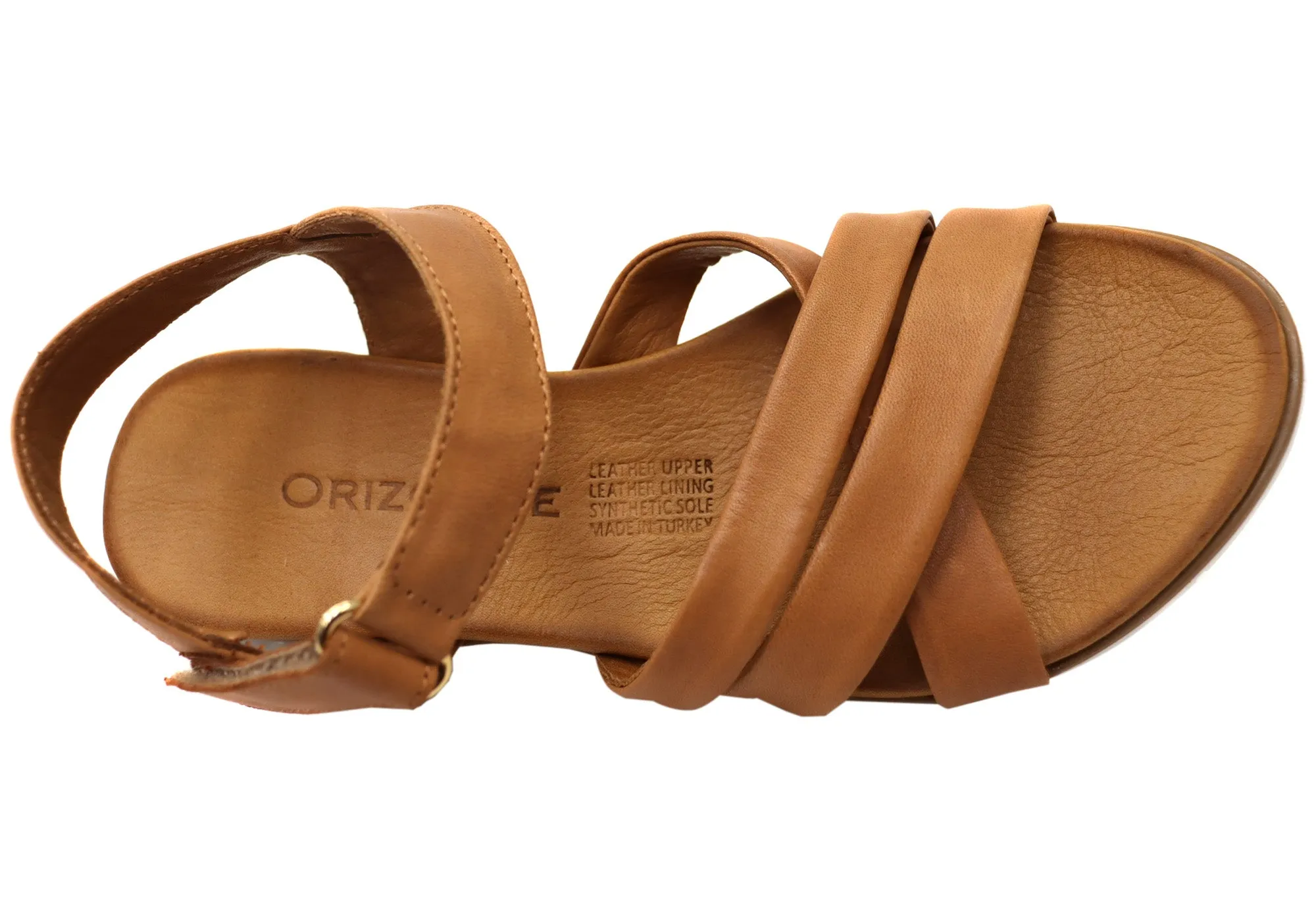 Orizonte Sangria Damen Bequeme Europäische Ledersandalen Orizonte Schuhe