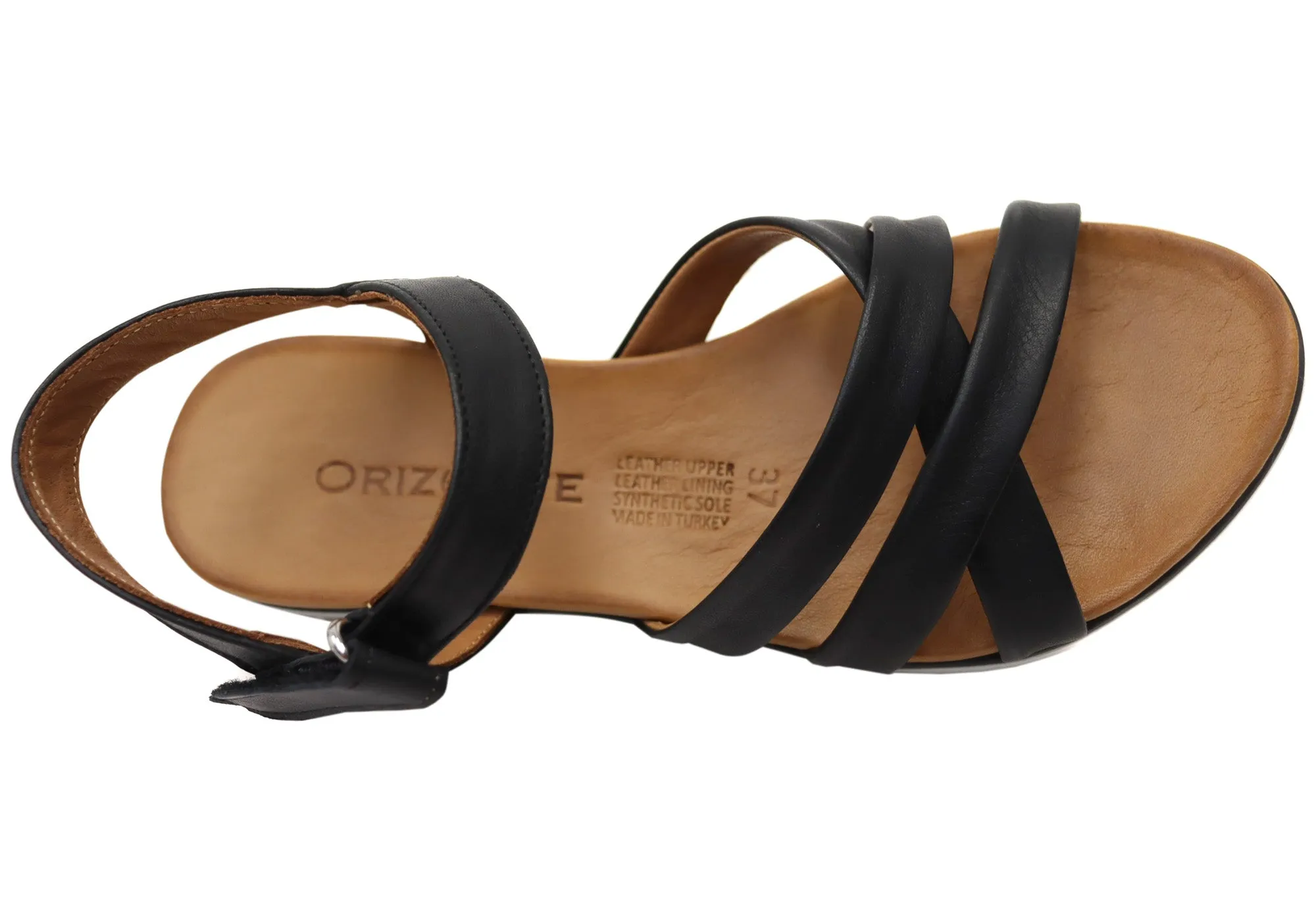 Orizonte Sangria Damen Bequeme Europäische Ledersandalen Orizonte Schuhe