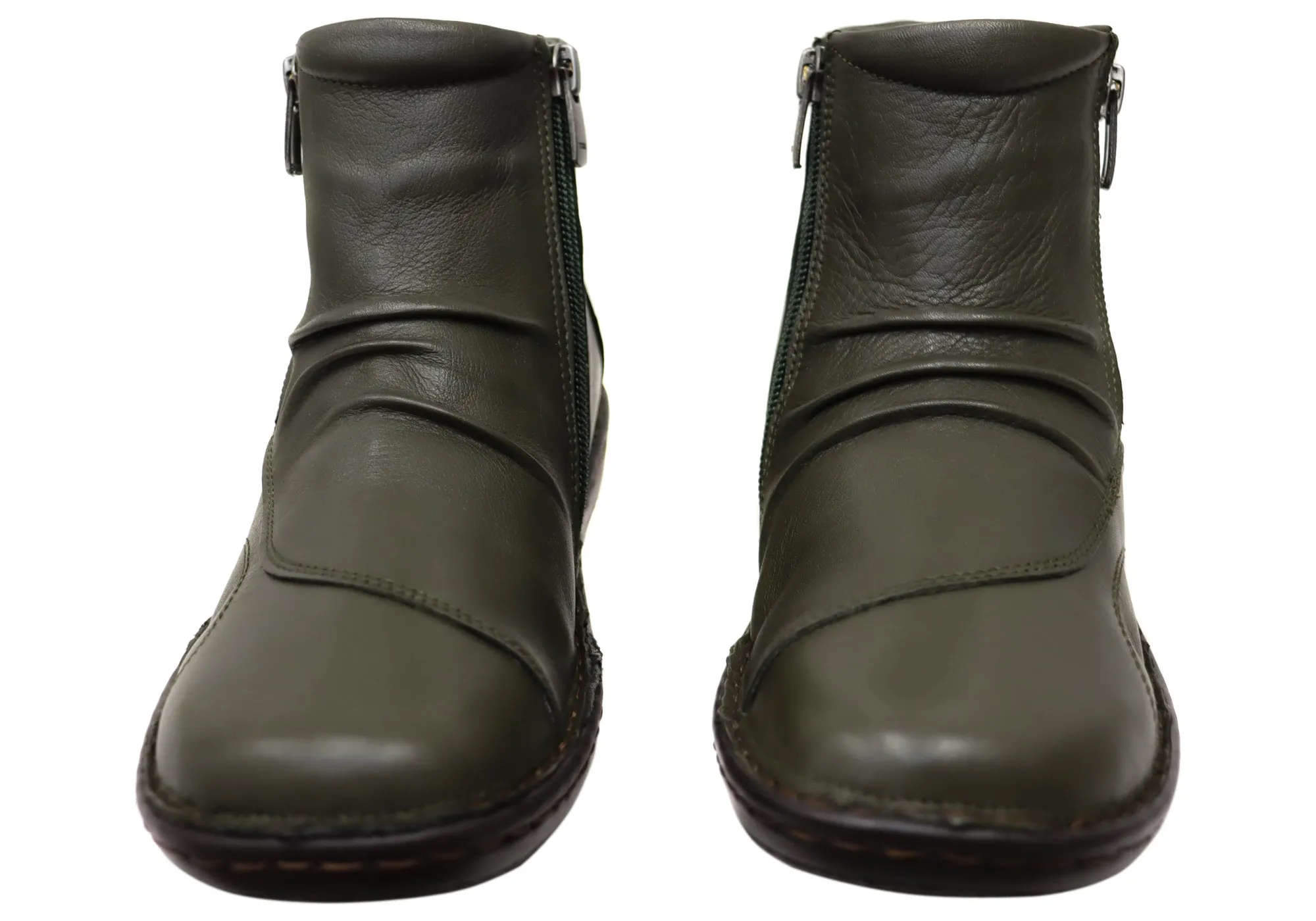 Orizonte Talun Damen Europäische Bequeme Leder Knöchelstiefel Orizonte Schuhe