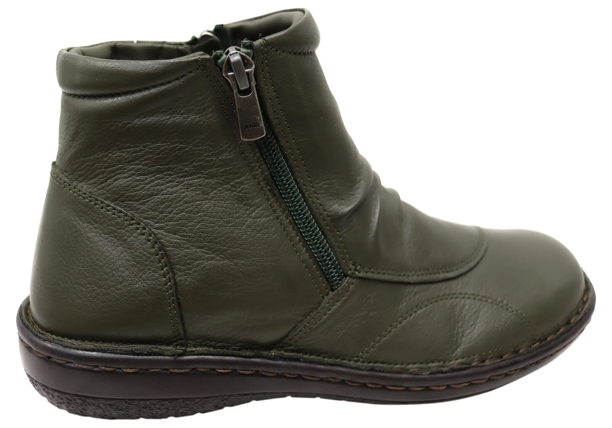 Orizonte Talun Damen Europäische Bequeme Leder Knöchelstiefel Orizonte Schuhe