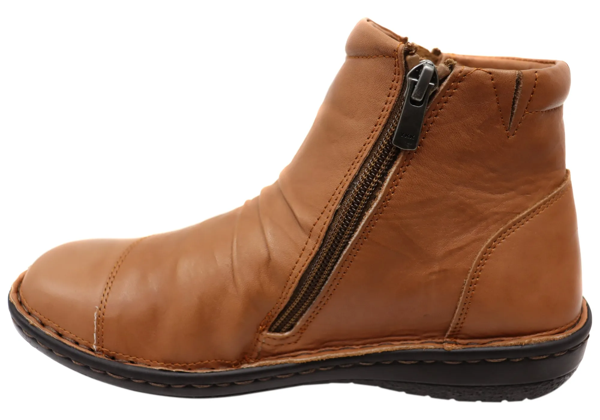 Orizonte Talun Damen Europäische Bequeme Leder Knöchelstiefel Orizonte Schuhe