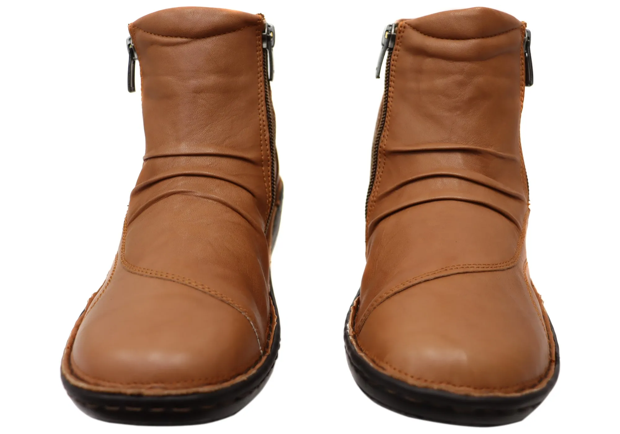 Orizonte Talun Damen Europäische Bequeme Leder Knöchelstiefel Orizonte Schuhe