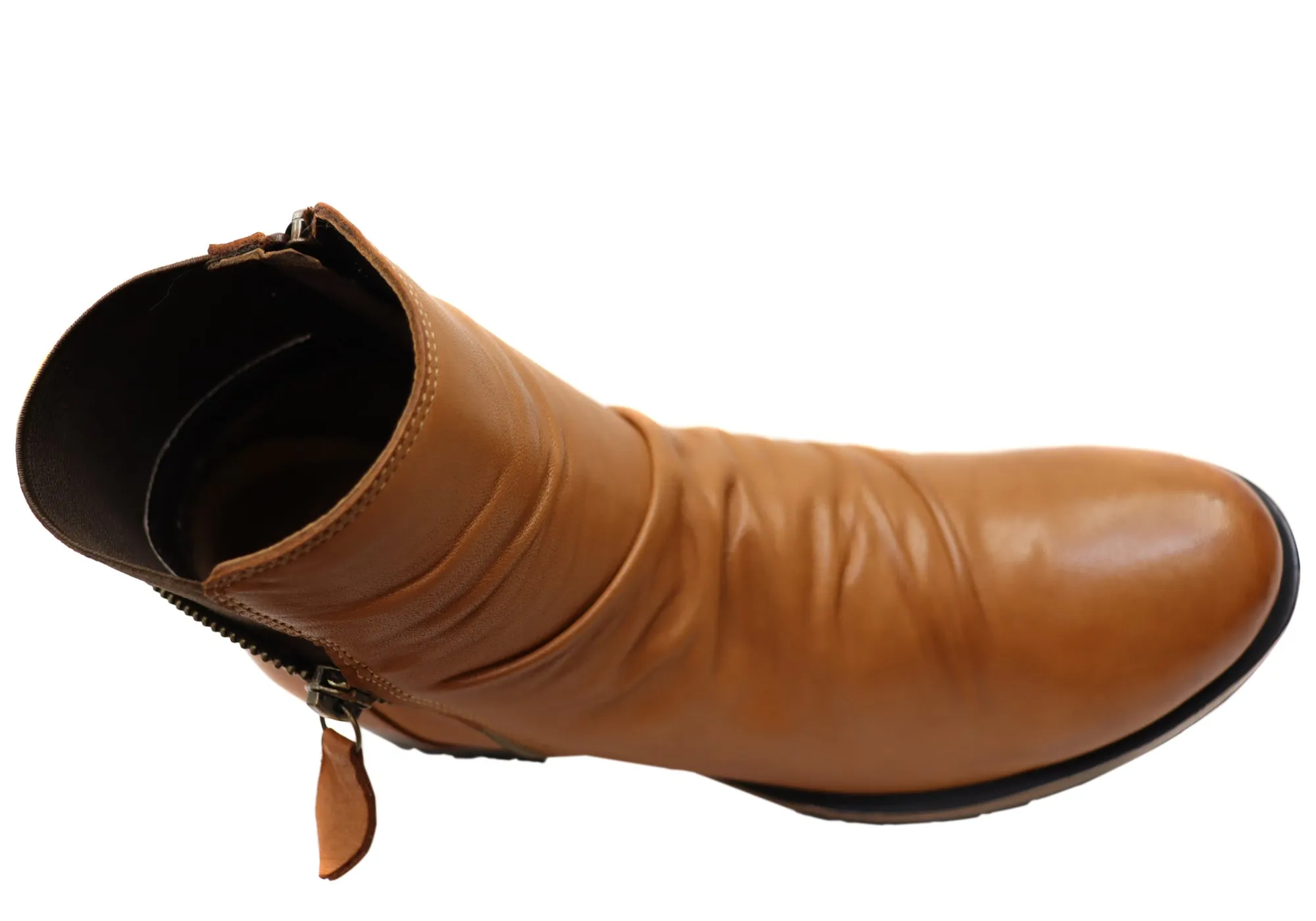Orizonte Village Damen Europäische Bequeme Leder Knöchelstiefel Orizonte Schuhe