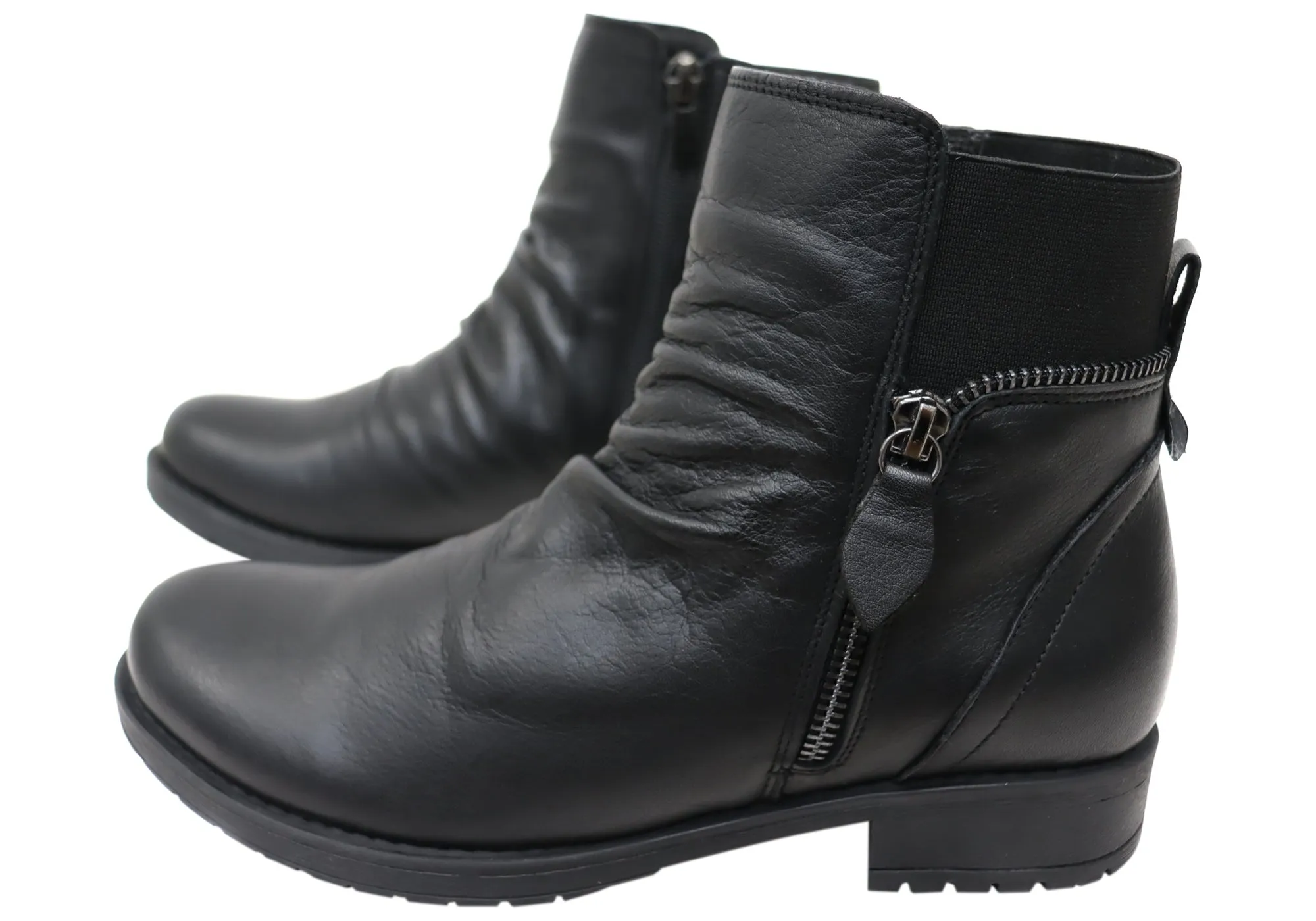 Orizonte Village Damen Europäische Bequeme Leder Knöchelstiefel Orizonte Schuhe