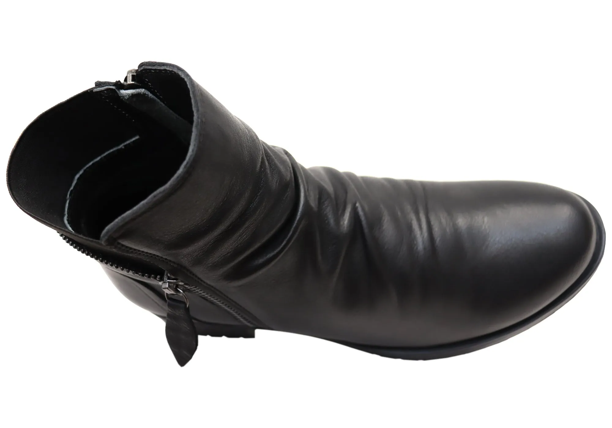 Orizonte Village Damen Europäische Bequeme Leder Knöchelstiefel Orizonte Schuhe