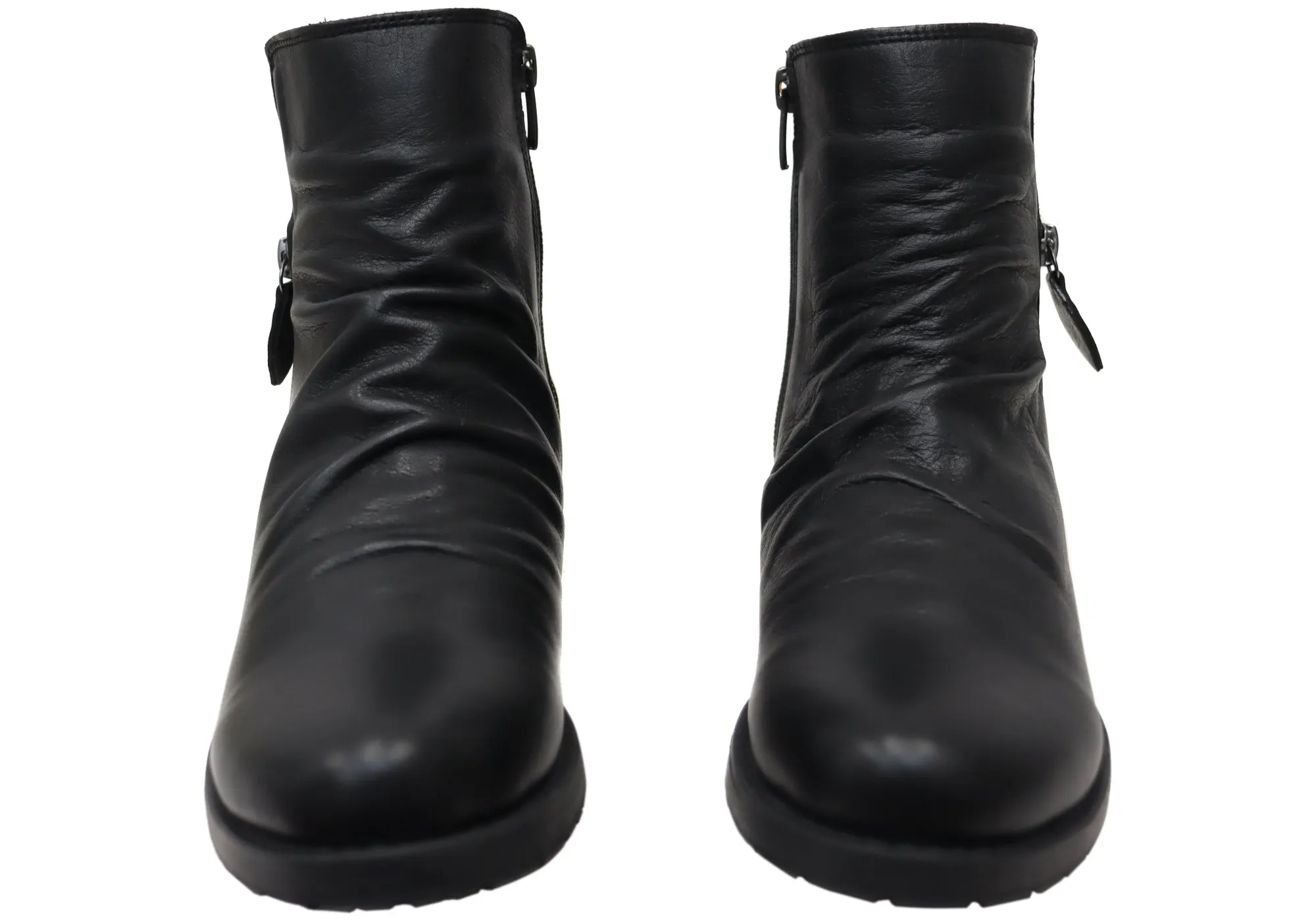 Orizonte Village Damen Europäische Bequeme Leder Knöchelstiefel Orizonte Schuhe