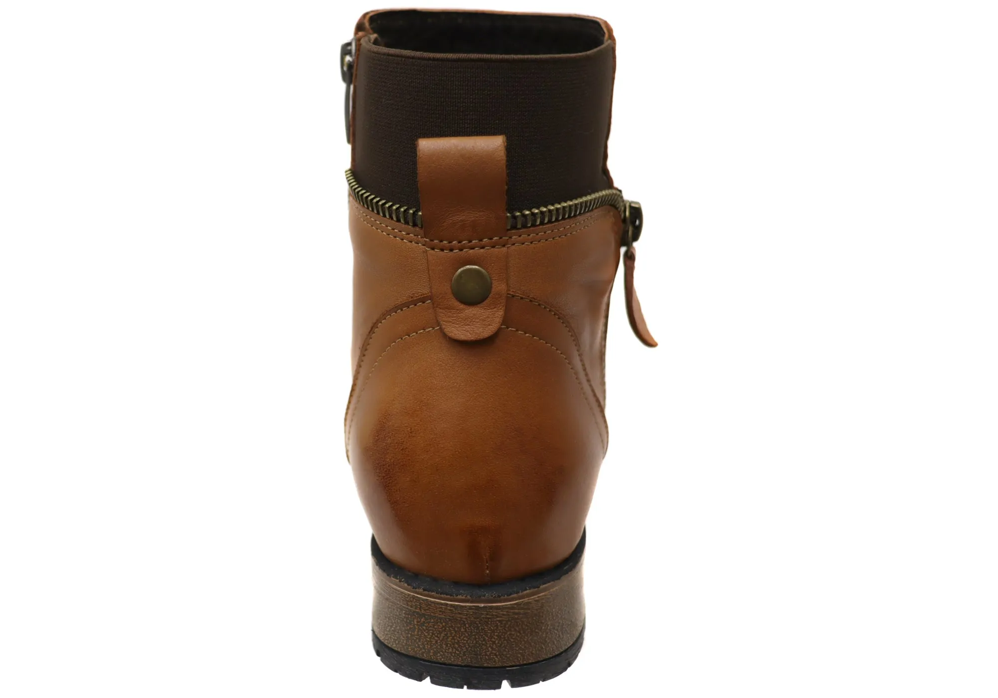 Orizonte Village Damen Europäische Bequeme Leder Knöchelstiefel Orizonte Schuhe