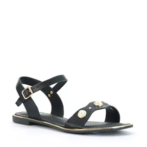 Perlen-Sandalen mit Knöchelriemen