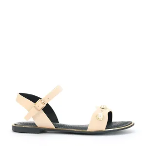 Perlen-Sandalen mit Knöchelriemen