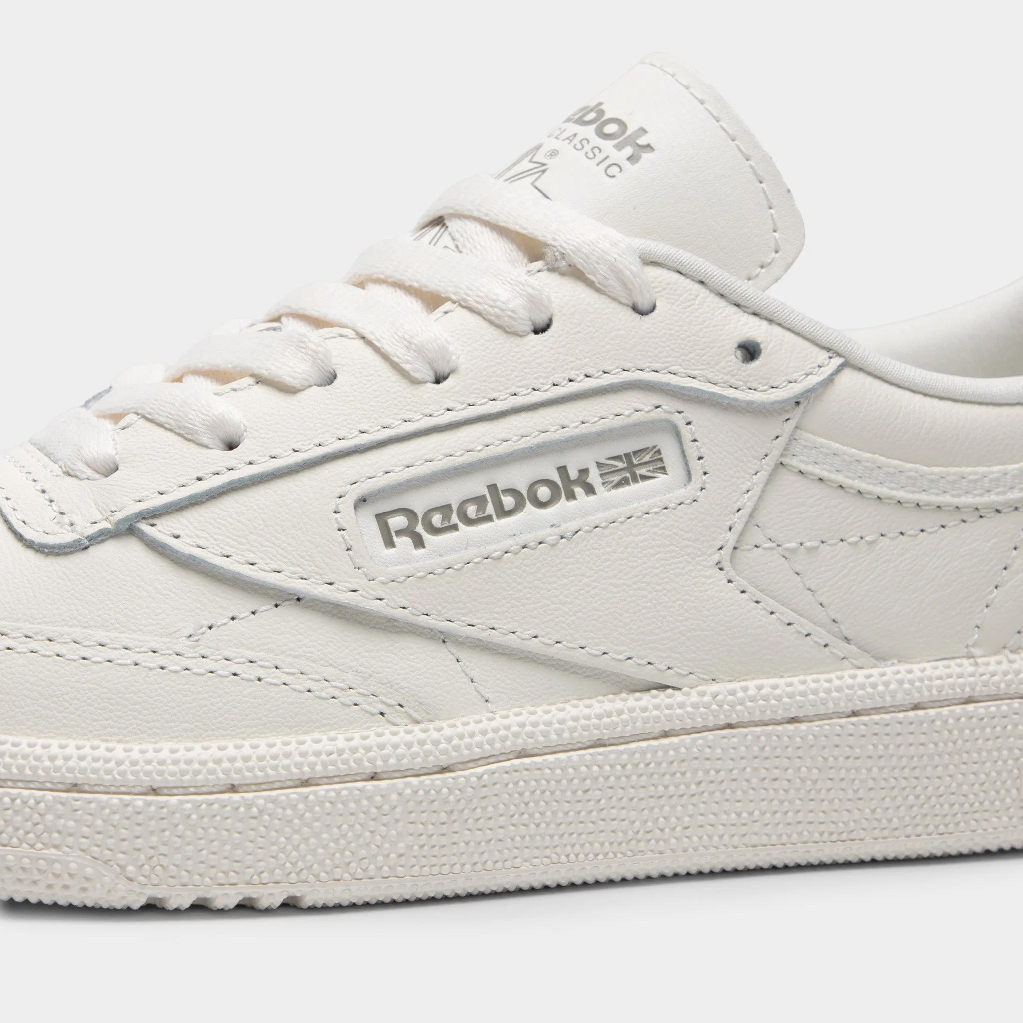 Reebok Damen Club C 85 Kreide / Kreide - Gritty Grey Reebok Schuhe