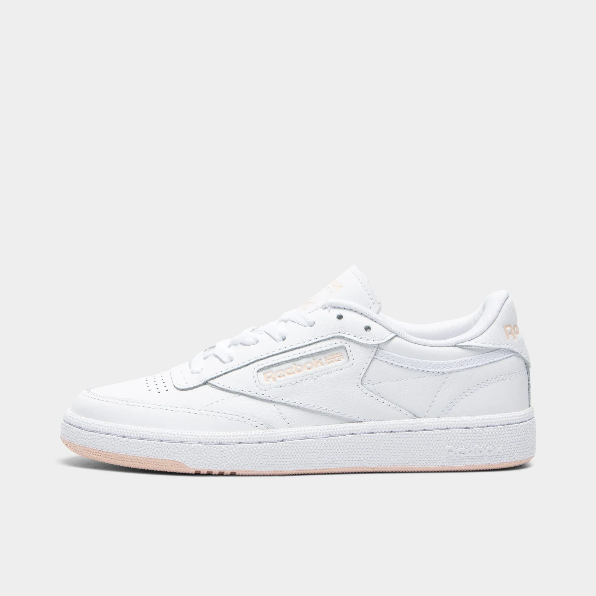 Reebok Damen Club C 85 Weiß / Gebleichter Pfirsich Reebok Schuhe