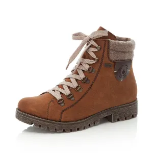 Rieker Schuhe 785F8-22 Braune Knöchelriemen/Reißverschluss RTex