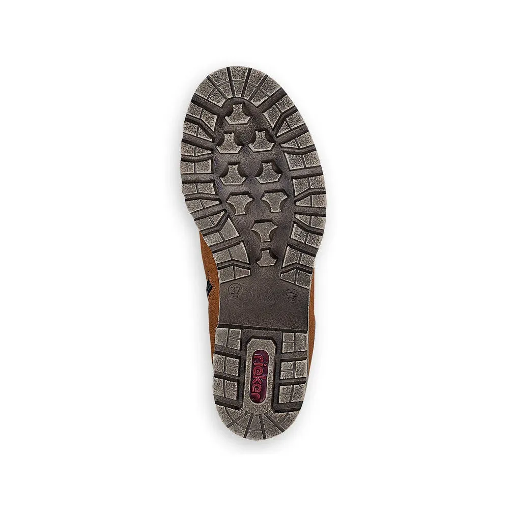 Rieker Schuhe 785F8-22 Braune Knöchelriemen/Reißverschluss RTex
