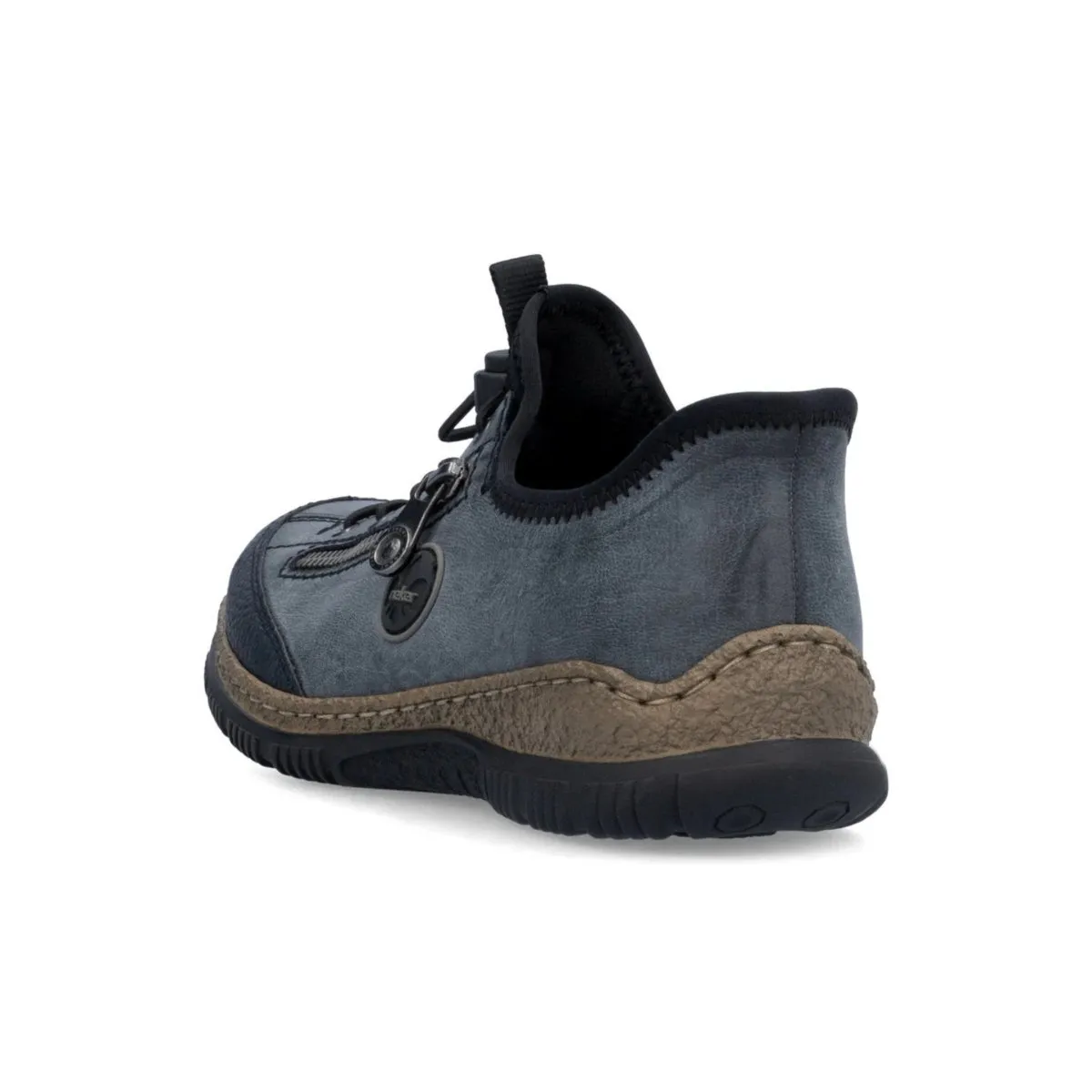 Rieker Damen N3267-14 Kitty Pazifik/Atlantik/Schwarz Leder Rieker Schuhe