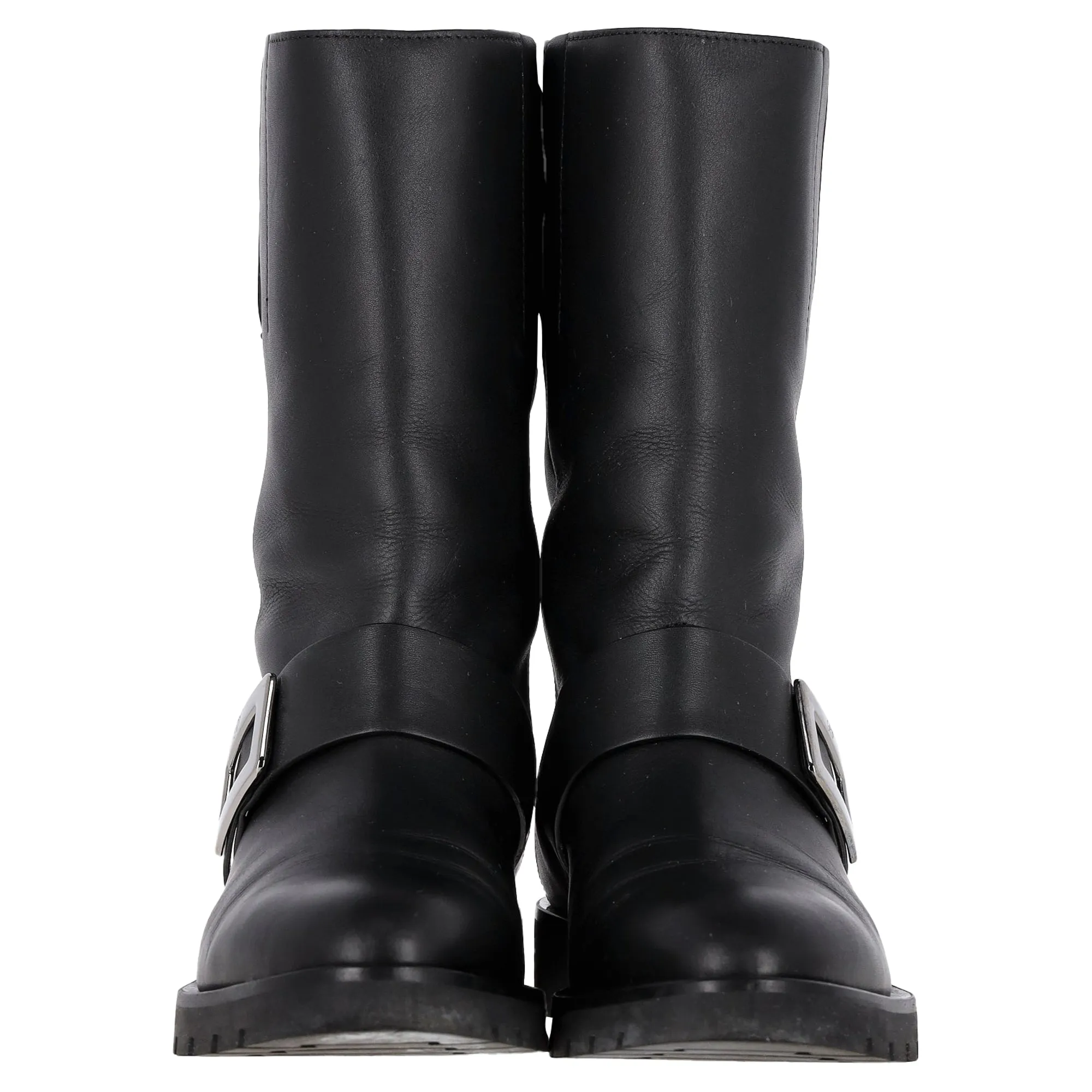 Roger Vivier Schnallen-Stiefel in schwarzem Leder