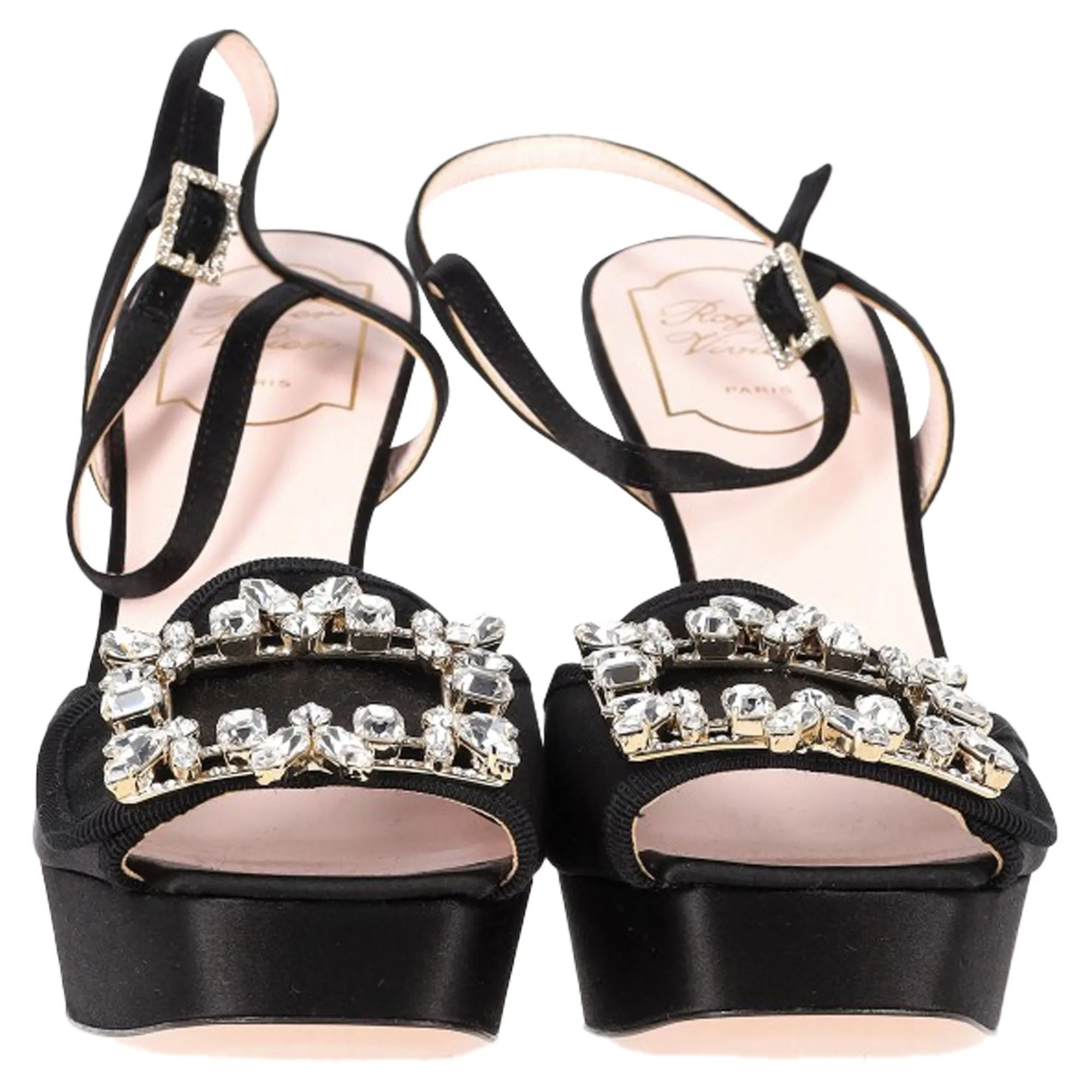 Roger Vivier Plateau-Sandalen mit Kristallspange