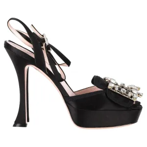 Roger Vivier Plateau-Sandalen mit Kristallspange