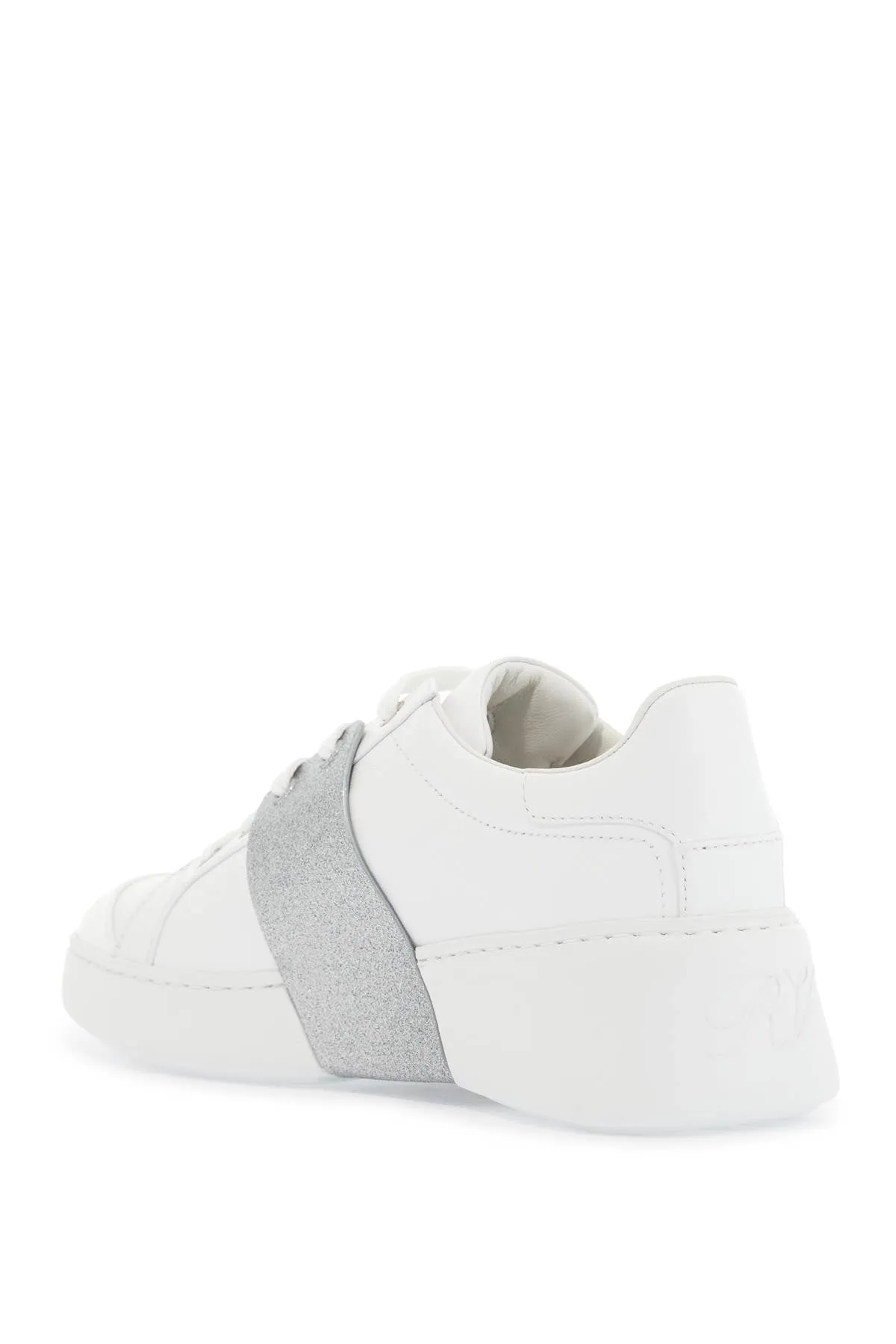 Roger Vivier Weiße Viv Skate Sneakers Mit Strass-Schnallen