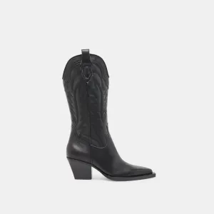 RYLAND STIEFEL AUS SCHWARZEM LEDER