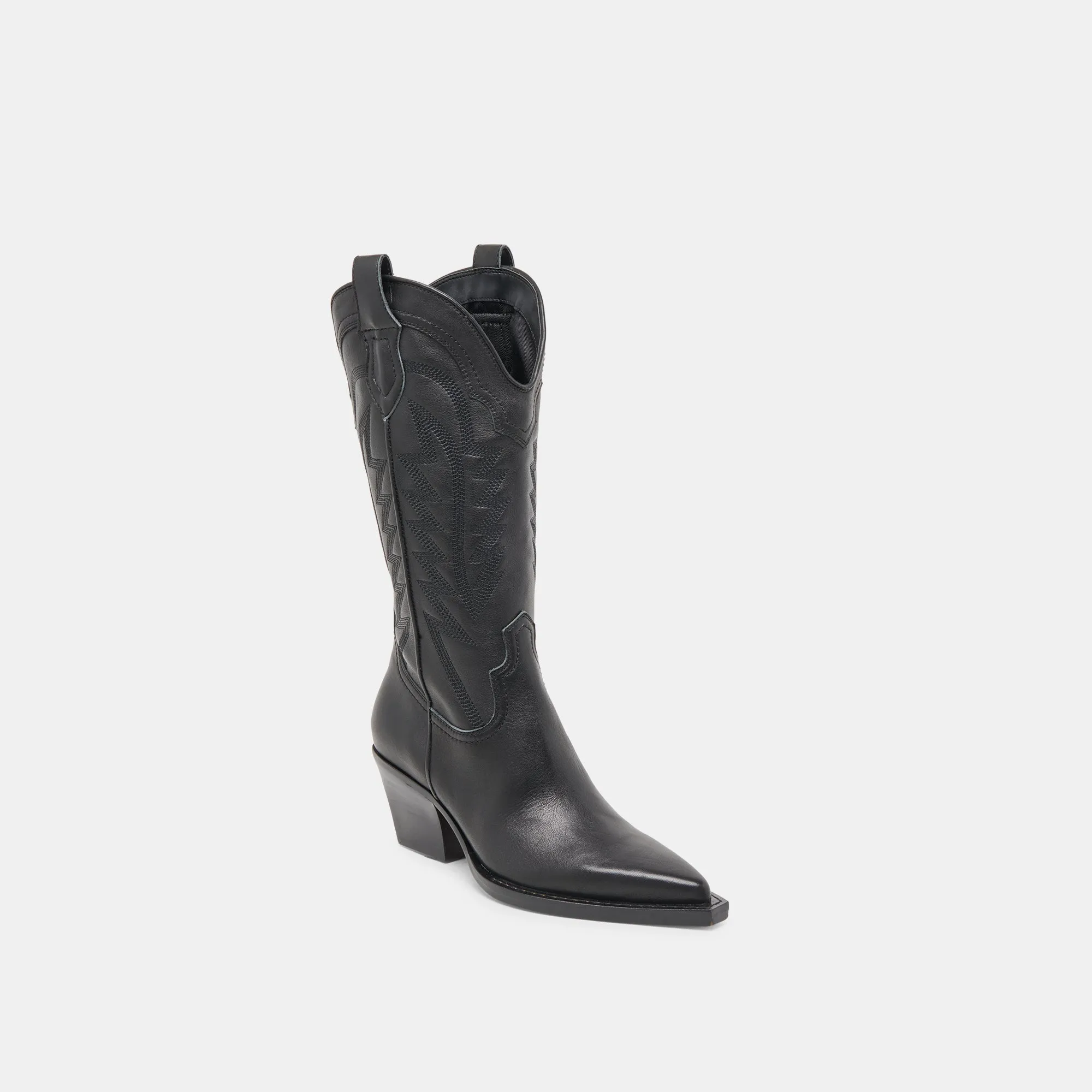 RYLAND STIEFEL AUS SCHWARZEM LEDER