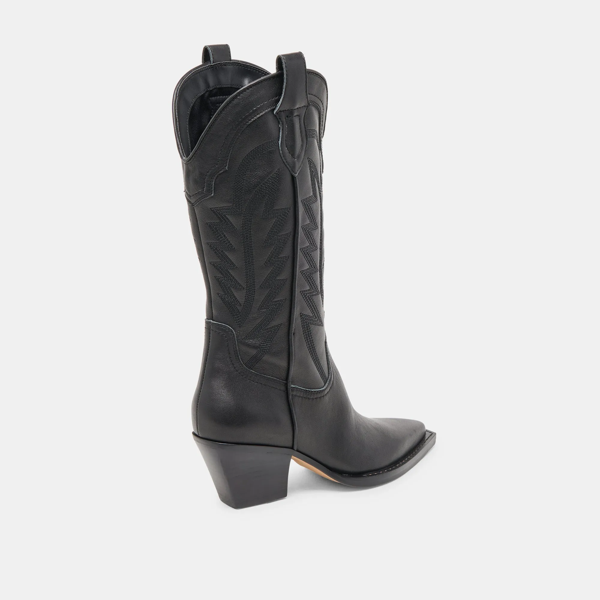 RYLAND STIEFEL AUS SCHWARZEM LEDER