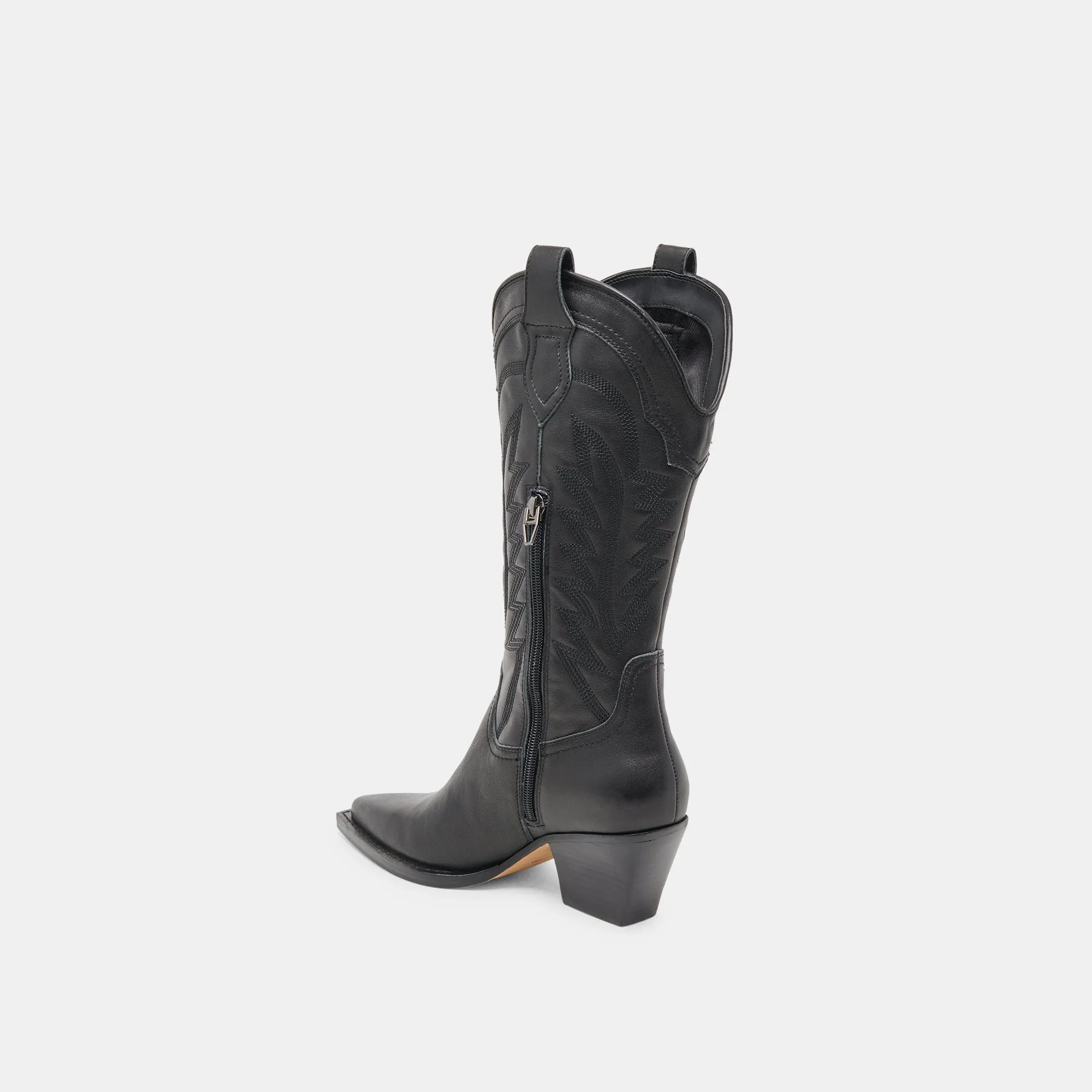 RYLAND STIEFEL AUS SCHWARZEM LEDER